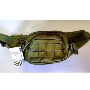 East West U.S.A F102 Tactical Utility Fanny Pack Olive Green Camping Hiking New